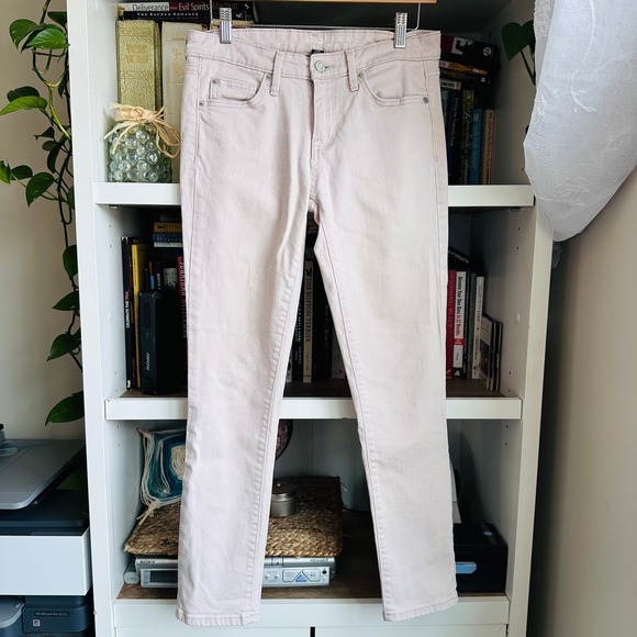 Gap Girlfriend Cropped Light Pink Jeans Size 2 - Picture 1 of 5